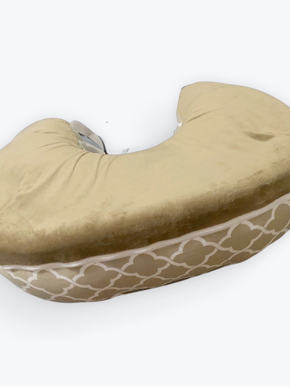 Boppy Nursing Pillow in Tan and Cream Pattern